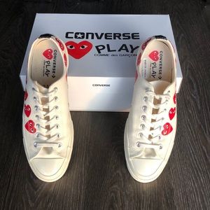 comme des garcons converse multi heart low